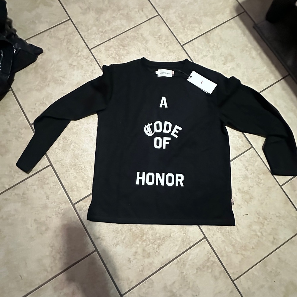Code of Honor Black Kids Shirt